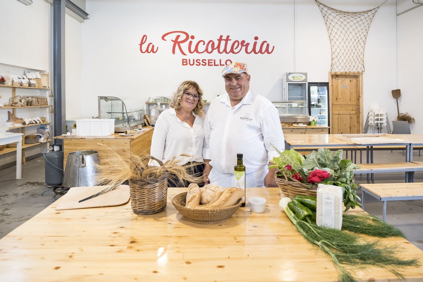 Marcello e Pina a La Ricotteria Bussello